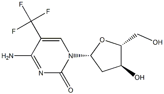 5-三氟甲基-2'- 脱氧胞苷 结构式