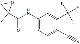 4'-氰基-3'-三氟甲基-2,3-环氧-2-甲基丙酰苯胺 结构式