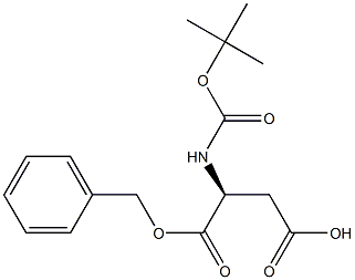 BOC-天冬氨酸苄酯 结构式