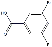 5-氟-3-溴苯甲酸 结构式