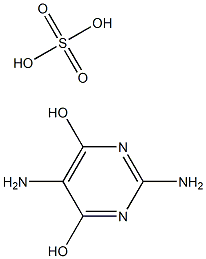 2,5-二氨基-4,6-二羟基嘧啶硫酸盐 结构式