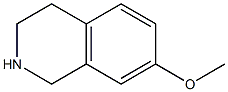 1,2,3,4-TETRAHYDRO-7-METHOXYISOQUINOLINE 结构式