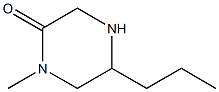 1-METHYL-5-PROPYLPIPERAZIN-2-ONE 结构式