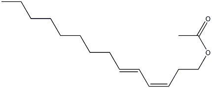 CIS,TRANS-3,5-TETRADECADIENYL ACETATE 结构式