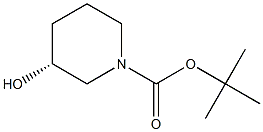 (R)-N-Boc-3-piperidinol 结构式