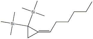 [(2Z)-2-Hexylidene-1-(trimethylsilyl)cyclopropyl](trimethyl)silane 结构式