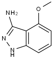 3-Amino-4-methoxy-1H-indazole 结构式