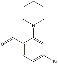 4-Bromo-2-piperidin-1-ylbenzaldehyde 结构式