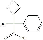 alpha-Cyclobutyl-alpha-hydroxyphenylacetic acid 结构式