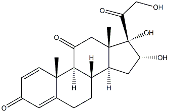 16A-HYDROXY-HYDROPEDNISONE 结构式