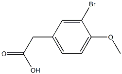 3-BROMO-4-METHYLOXYPHENYLACETIC ACID 结构式