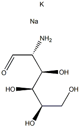 D-GLUCOSAMINE POTASSIUM/SODIUM 结构式