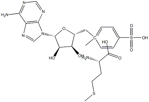 ADENOSYL-L-METHIONINE p-TOLUENESULFONATE, S-(P) 结构式