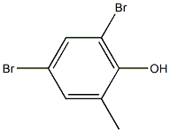 4,6-二溴-2-甲苯酚 结构式