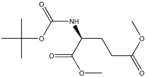 L-Boc-GlutamicAciddimethylester 结构式