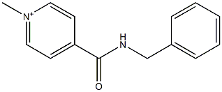 4-(N-benzyl)aminocarbonyl-1-methylpyridinium 结构式