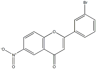 6-nitro-3'-bromoflavone 结构式
