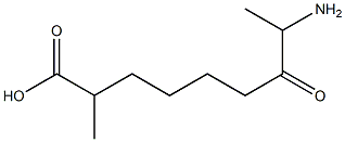 8-amino-2-methyl-7-oxononanoic acid 结构式