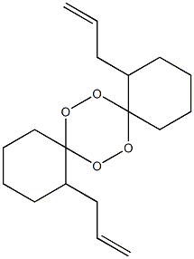 1,10-bis(2-propenyl)-7,8,15,16-tetraoxadispiro(5.2.5.2)-hexadecane 结构式