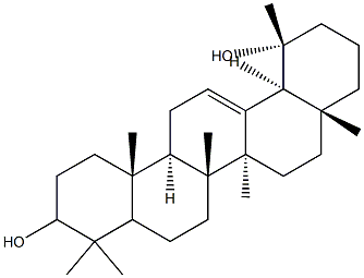 3,19-dihydroxy-30-norurs-12-ene 结构式
