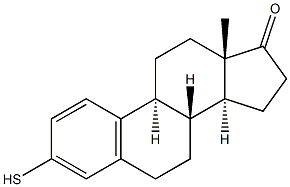 estra-1,3,5(10)-trien-17-one-3-thiol 结构式