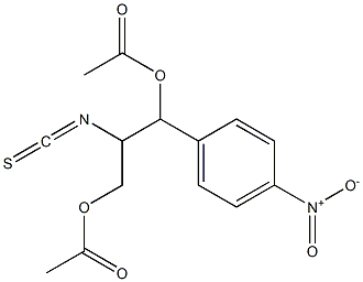 1,3-diacetoxy-1-(4-nitrophenyl)-2-propylisothiocyanate 结构式