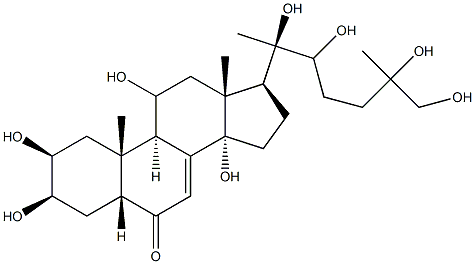 11,20,26-trihydroxyecdysone 结构式