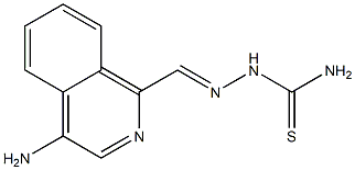 4-aminoisoquinoline-1-carboxaldehyde thiosemicarbazone 结构式