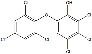 4,5,6-TRICHLORO-2-(2,4,6-TRICHLOROPHENOXY)PHENOL 结构式
