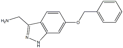 (6-Benzyloxy-1H-indazol-3-yl)methylamine 结构式