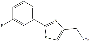 [2-(3-Fluorophenyl)thiazol-4-yl]methylamine 结构式