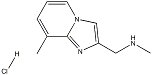 2-(N-Methylaminomethyl)-8-methylimidazo[1,2-a]pyridinehydrochloride 结构式