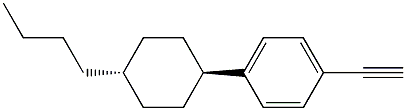 4-(trans-4-n-Butylcyclohexyl)phenylacetylene 结构式