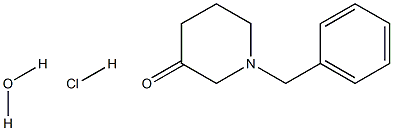 1-苄基-3-哌啶酮盐酸盐一水合物 结构式