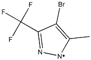 (4-Bromo-5-methyl-3-trifluoromethyl-pyrazol-1-yl)- 结构式