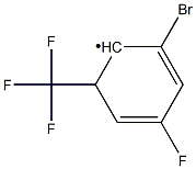 2-Bromo-4-fluoro-6-(trifluoromethyl)phenyl 结构式