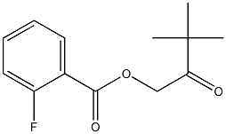 3,3-DIMETHYL-2-OXOBUTYL 2-FLUOROBENZOATE 结构式