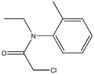 2-CHLORO-N-ETHYL-N-(2-METHYLPHENYL)ACETAMIDE 结构式