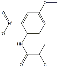 2-CHLORO-N-(4-METHOXY-2-NITROPHENYL)PROPANAMIDE 结构式