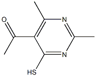 1-(4-MERCAPTO-2,6-DIMETHYLPYRIMIDIN-5-YL)ETHANONE 结构式