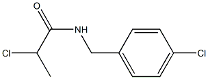 2-CHLORO-N-(4-CHLOROBENZYL)PROPANAMIDE 结构式