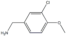 3-CHLORO-4-METHOXY-BENZYLAMINE 96% 结构式