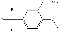 2-METHOXY-5-(TRIFLUOROMETHYL)BENZYLAMINE 结构式