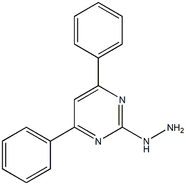 2-HYDRAZINO-4,6-DIPHENYL-PYRIMIDINE 结构式