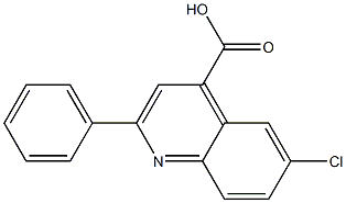 6-CHLORO-2-PHENYLQUINOLINE-4-CARBOXYLIC ACID 结构式