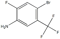 4-BROMO-2-FLUORO-5-(TRIFLUOROMETHYL)ANILINE 97% 结构式