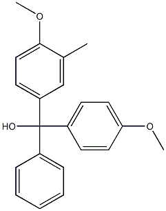 4,4''-DIMETHOXY-3''-METHYLTRITYL ALCOHOL 95% 结构式
