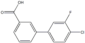 3-(4-CHLORO-3-FLUOROPHENYL)BENZOIC ACID 97% 结构式