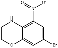7-BROMO-3,4-DIHYDRO-5-NITRO-2H-BENZO[B][1,4]OXAZINE 结构式