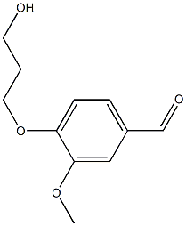 4-(3-hydroxypropoxy)-3-methoxybenzaldehyde 结构式